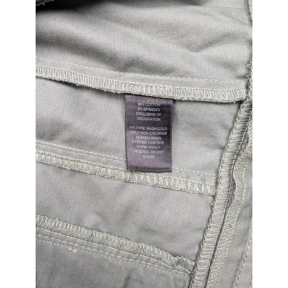 WHBM Military Style Jacket Womens 8 Army Green 90s Camp Vintage Y2K - Picture 3 of 9